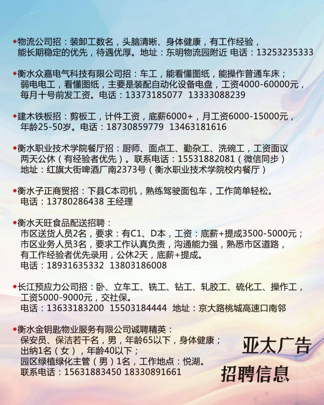 枣强贴吧最新招聘信息概览